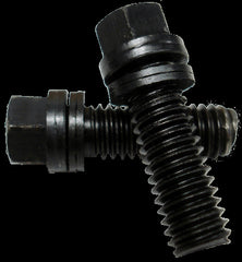 PROFORM 66756 Wedge-Locking Header Bolts; Hex Head; 3/8 dia. X 1in; Blk Oxide Finish; 16 Pcs