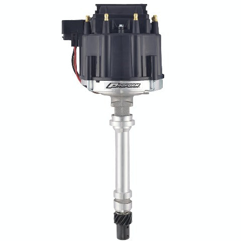 PROFORM 66941BKM HEI Distributor; Racing Type w/o Vac-Adv; Black Cap; Polished; Chevy V8 Engines