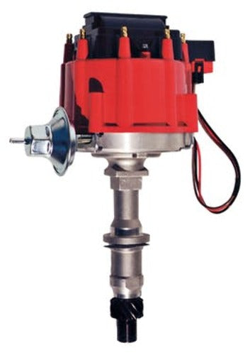 PROFORM 66953 HEI Distributor; Fits Pontiac 326-455 V8 Engines; Red Cap; Natural Finish