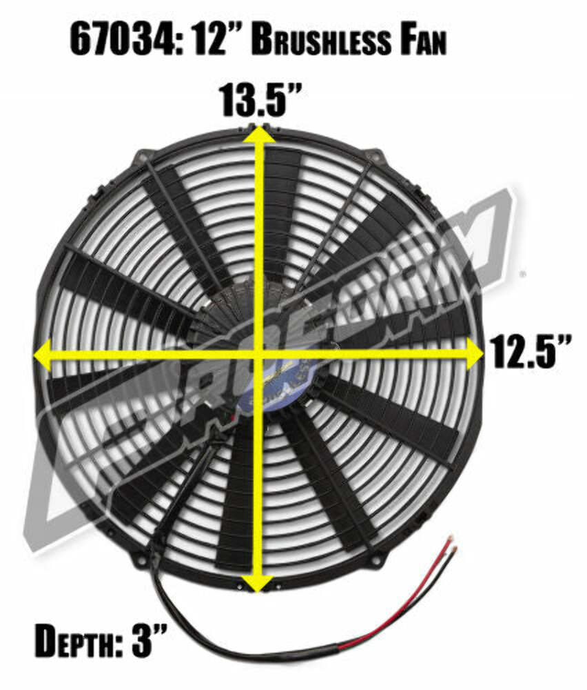 PROFORM 67034 Brushless Ultra-Performance  12 inch Electric Fan 2100 CFM