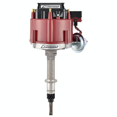 PROFORM 67081 HEI Distributor; Street/Strip; Built-In Coil; Red Cap; For Chevy Inline 6 Engine