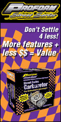 PROFORM 67313 Black Street Series Carburetor; 750 CFM, Mechanical Secondary, Black and Purple