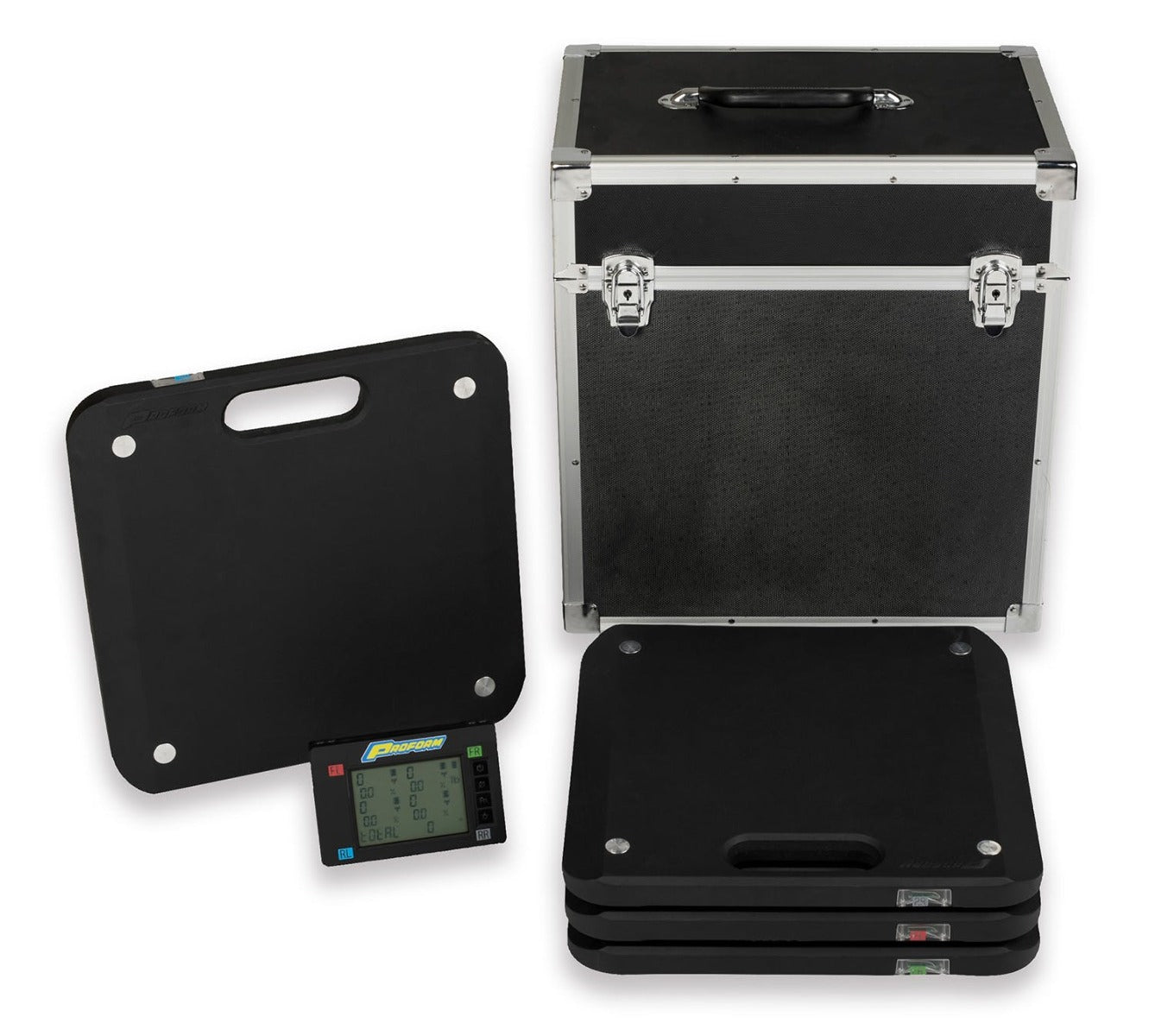 PROFORM 67644 Vehicle Scale System Wireless 7,000LB Capacity 1,750LB/Pad 4 Pads Hard Case