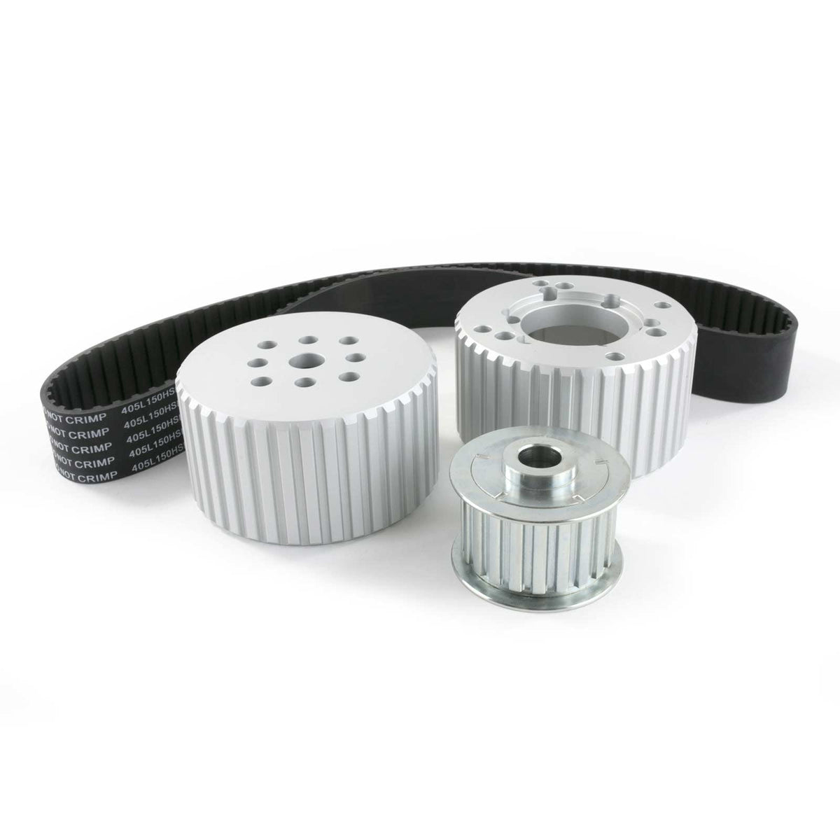 Top Street Performance 10090 Short Water Pump Gilmer Style Pulley Kit, Sliver