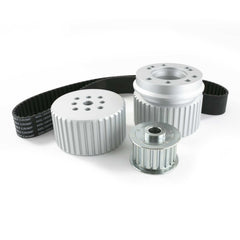 Top Street Performance 10091 Long Water Pump Gilmer Style Pulley Kit, Sliver
