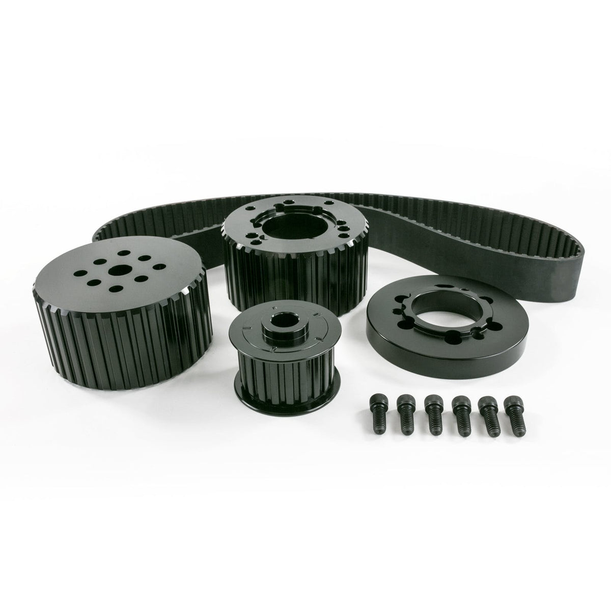 Top Street Performance 10096BK Gilmer Style Pulley Kit, Black