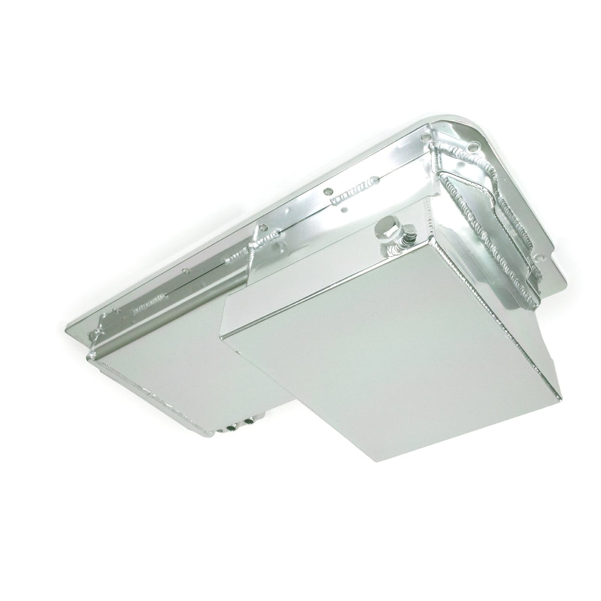 Top Street Performance 81004-CA-F Oil Pan - Fabricated Aluminum Front Sump 7-Quart - LS, Clear Anodized