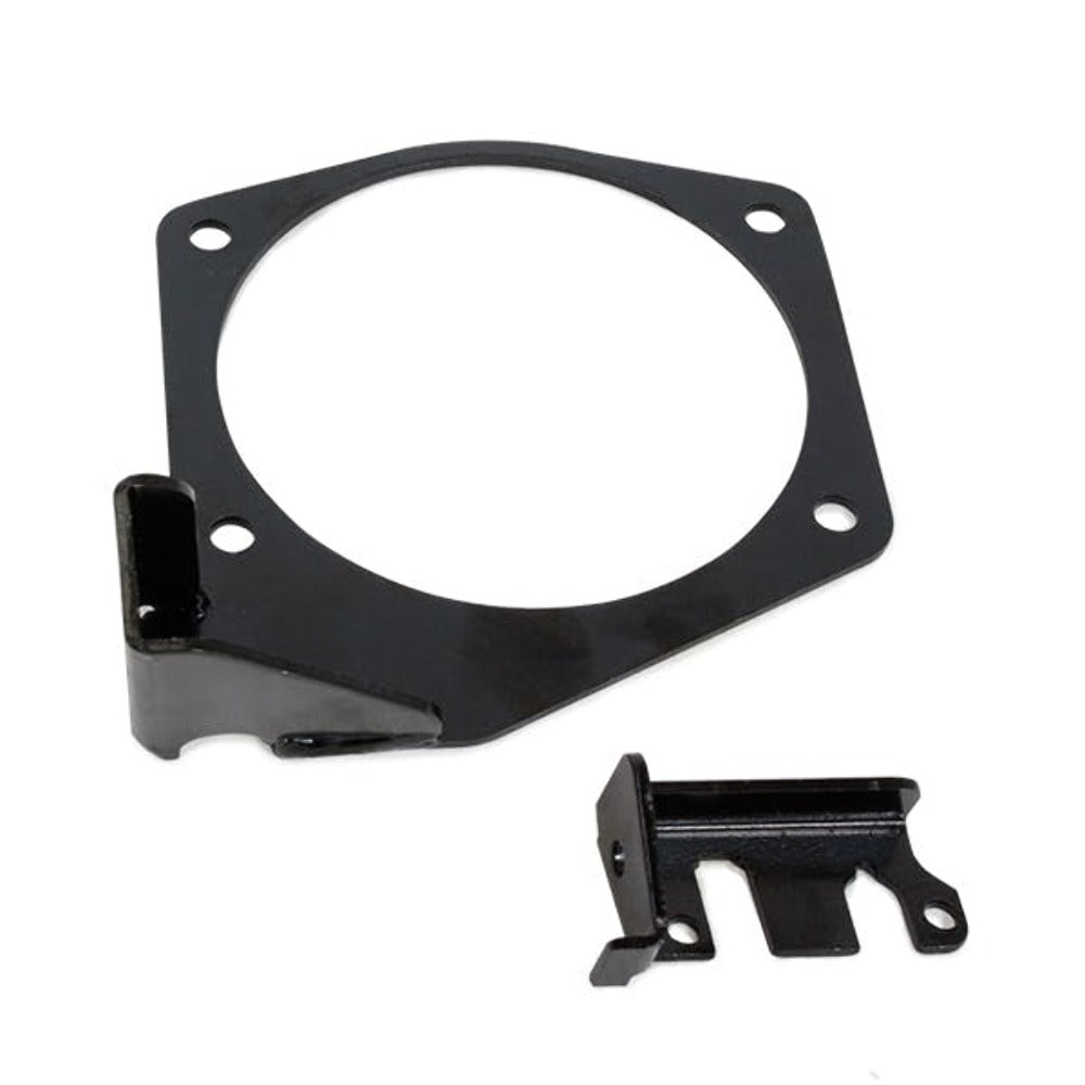 Top Street Performance 81013BK LSX Throttle Cable Steel Bracket, 105mm, Black
