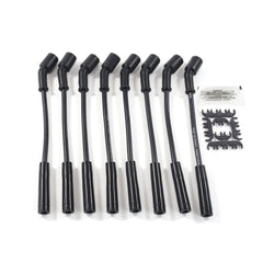 Top Street Performance 81026 8.5mm LS Spark Plug Wire Set with 180? Plug Boots, 9-3/4 inch Length, Black