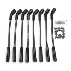 Top Street Performance 81027 8.5mm LS Spark Plug Wire Set with 180? Plug Boots, 12 inch Length, Black