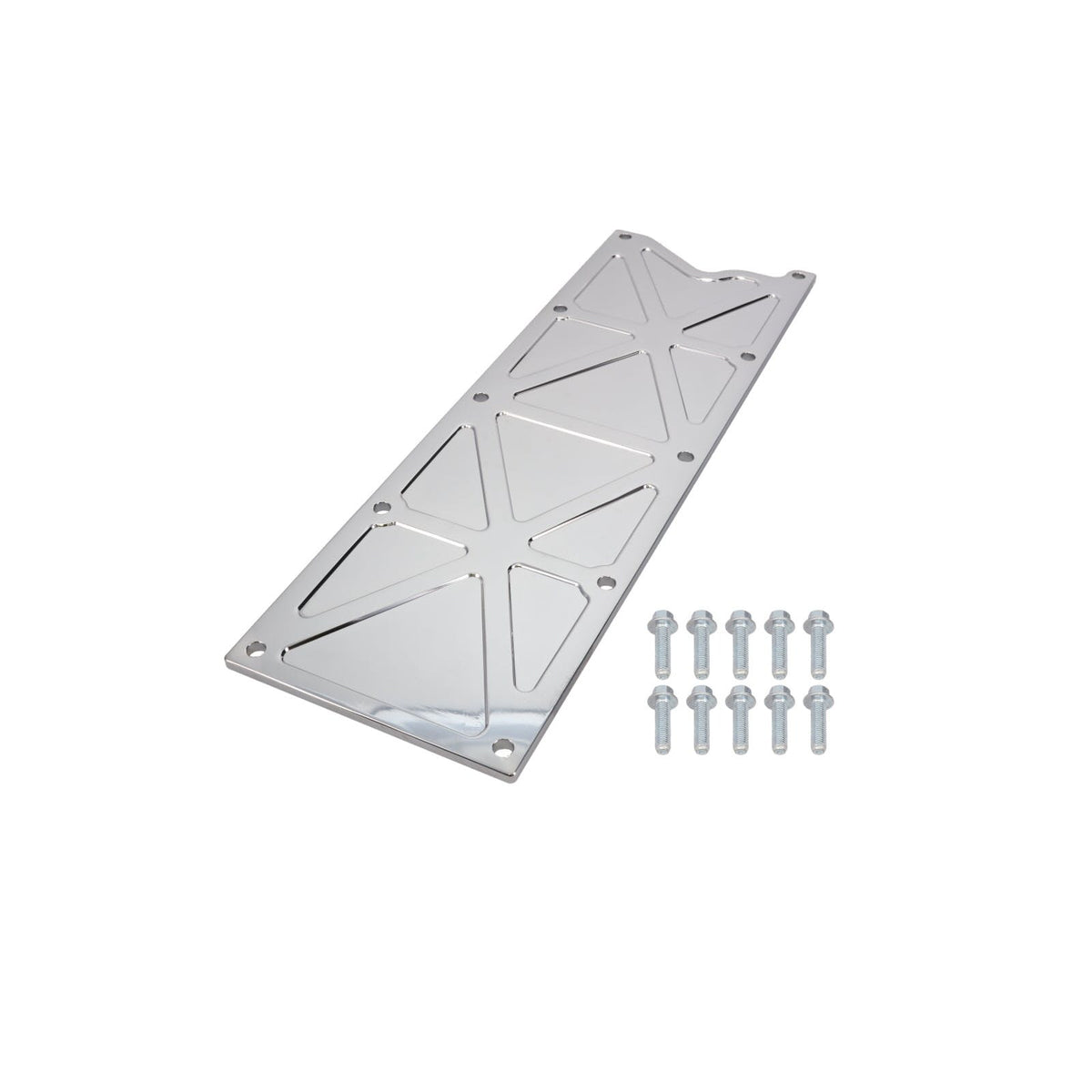 Top Street Performance 81043C LS1/LS6 Trussed Billet Aluminum Valley Cover, Chrome