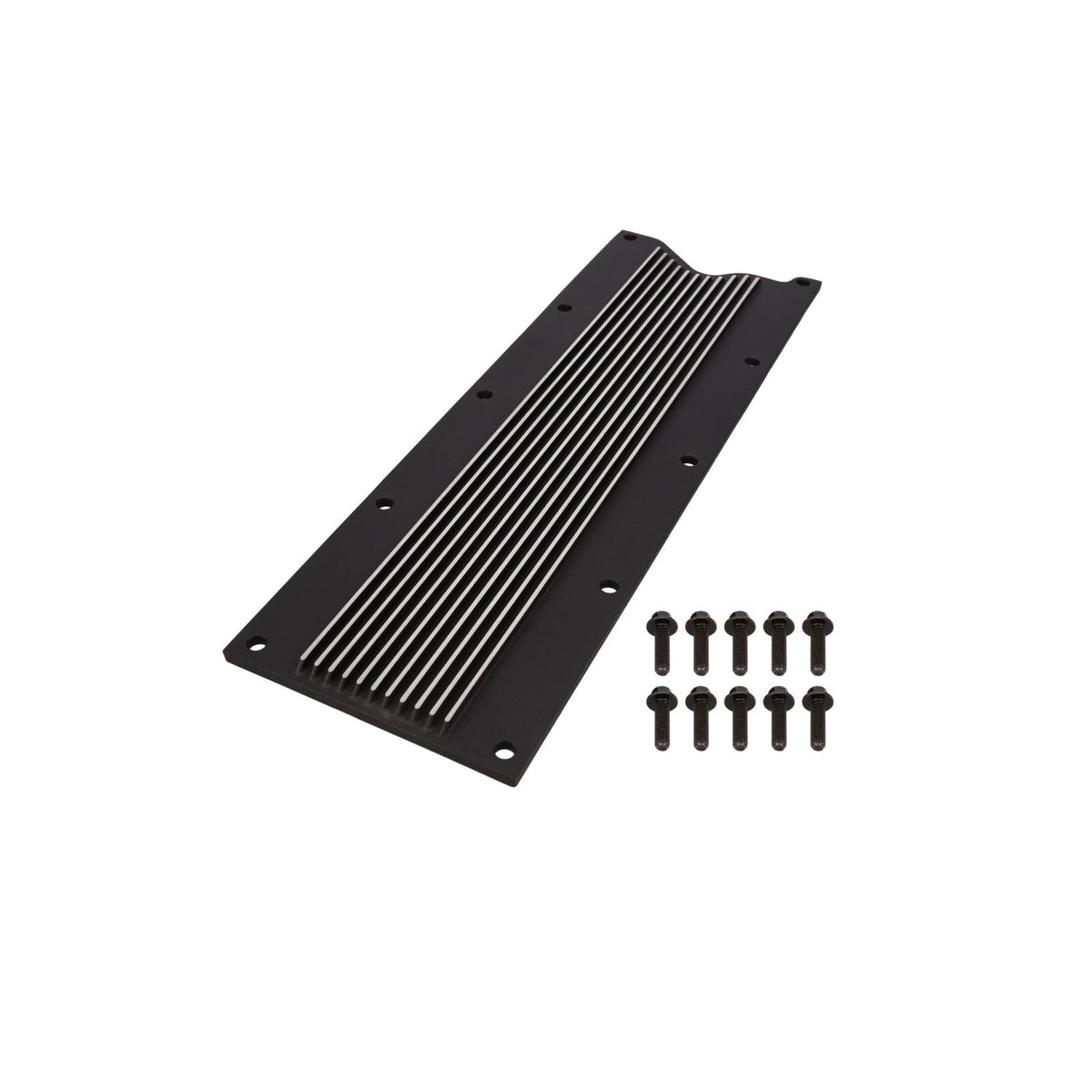 Top Street Performance 81045BK LS1/LS6 Finned Aluminum Engine Valley Cover, Black