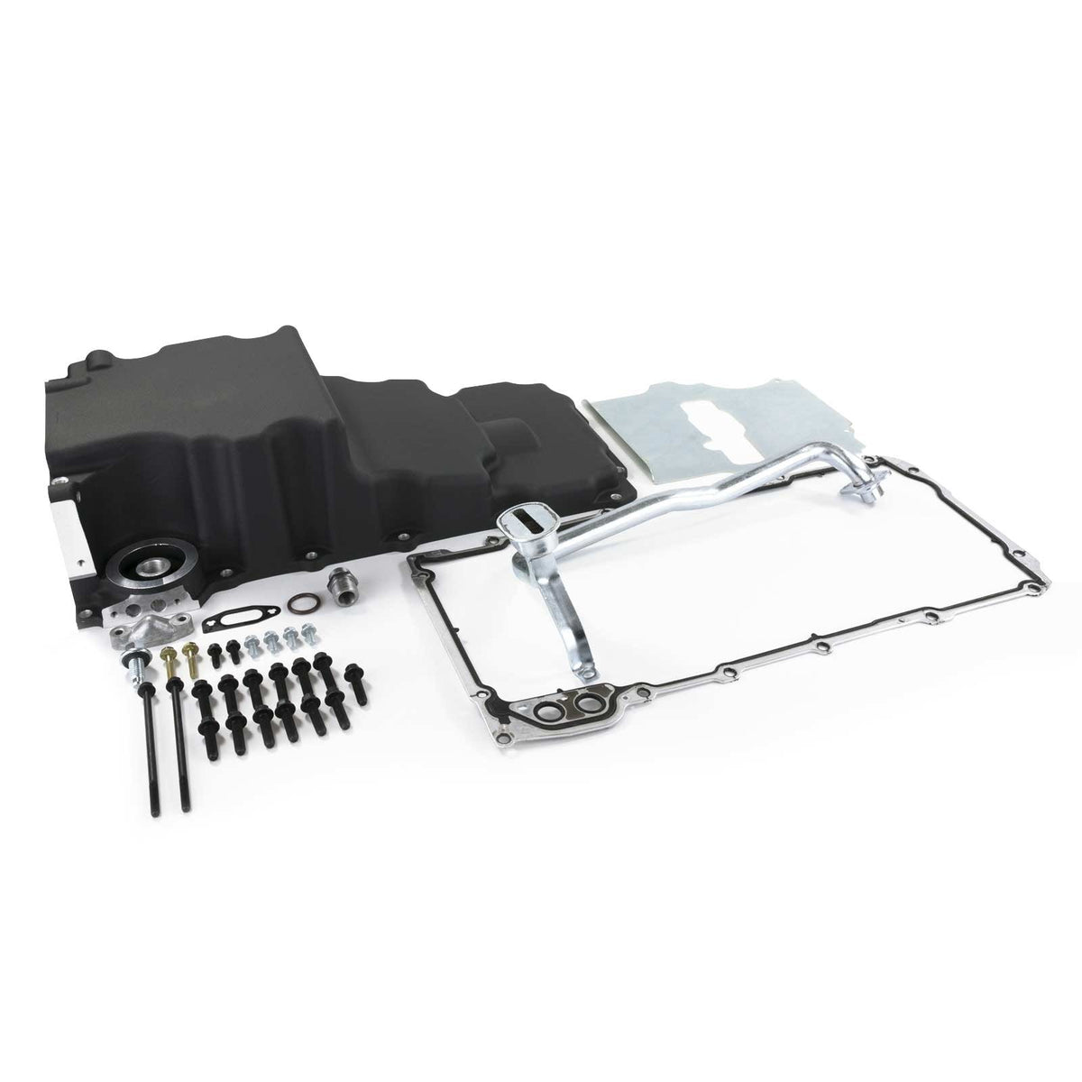 Top Street Performance 81073BK LSX Low Profile Retro Fit Oil Pan, Black