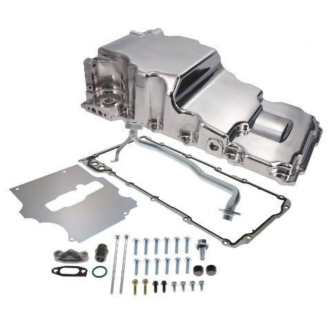 Top Street Performance 81075 Lsx Low Profile Retro Fit Oil Pan W/ 1/2 Npt Port, Satin