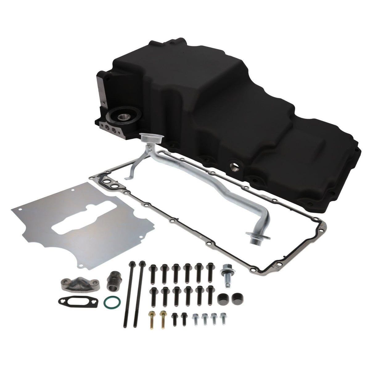 Top Street Performance 81075BK LSX Low Profile Retro Fit Oil Pan with 1/2 NPT Port, Black