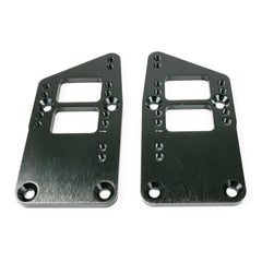 Top Street Performance 81100BK LSX to Chevy SB Motor Mount Adapter Plate, Black Billet Aluminum