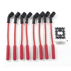 Top Street Performance 81226 8.5mm LS Spark Plug Wire Set with 180? Plug Boots, 9-3/4 inch Length, Red