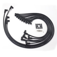 Top Street Performance 82090 8.5mm Chevy SB Spark Plug Wire Set with 90? Plug Boots, Black