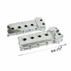 Top Street Performance 84052P Ford Coyote 5.0L Fabricated Aluminum Valve Covers, Polished