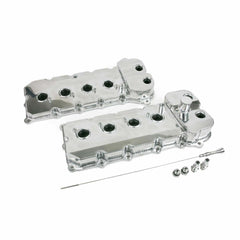 Top Street Performance 84052P Ford Coyote 5.0L Fabricated Aluminum Valve Covers, Polished