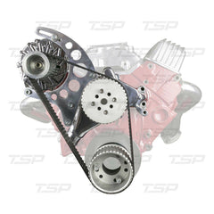 Top Street Performance DS35001 SBC Gilmer Belt Front Drive System - Long Water Pump, High Mount Alternator