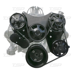 Top Street Performance DS35014BK SBC Serpentine Front Drive System Black