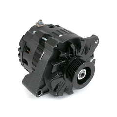 Top Street Performance ES1006BK Alternator 1 Wire or OEM Wire Setup, Side Battery Post Black