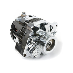 Top Street Performance ES1026C Alternator 1 Wire, Side Battery Port, Chrome