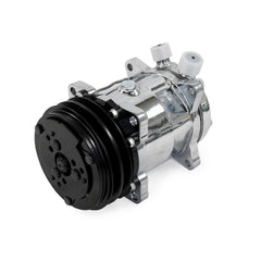 Top Street Performance HC5001C A/C Compressor, V-Belt, Sanden 508 Style, Chrome
