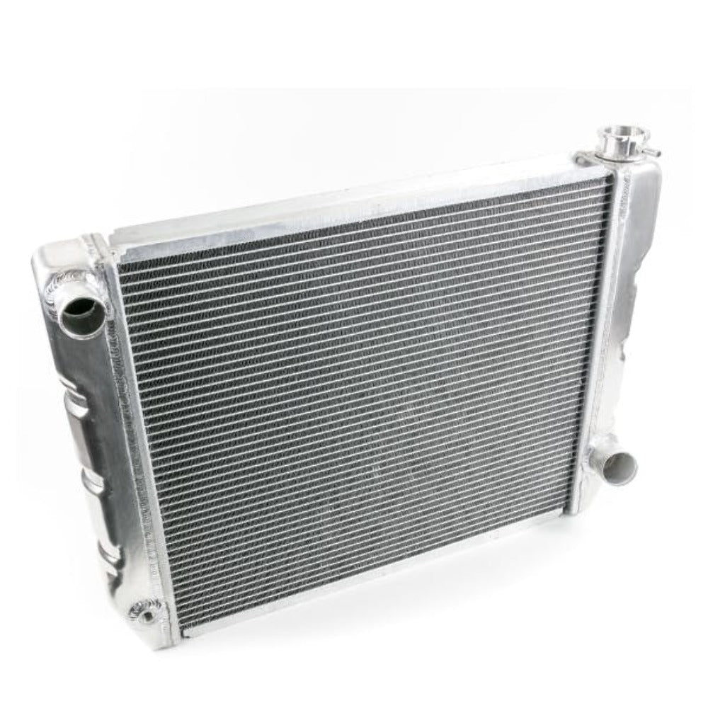 Top Street Performance HC6013 Aluminum Radiator, Chevy, 26 inch x 19 inch x 2-1/4 inch, 1-1/2 inch Top Inlet, 1-3/4 inch Bottom Outlet
