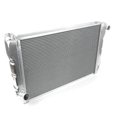 Top Street Performance HC6016 Aluminum Radiator, Ford, 31 inch x 19 inch x 2-1/4 inch, 1-1/2 inch Top Inlet, 1-3/4 inch Bottom Outlet