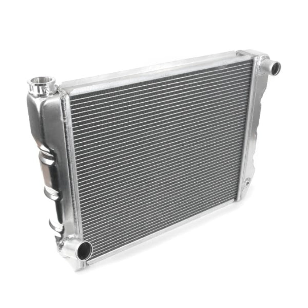 Top Street Performance HC6018 Aluminum Radiator, Ford, 26 inch x 19 inch x 2-1/4 inch, 1-1/2 inch Top Inlet, 1-3/4 inch Bottom Outlet