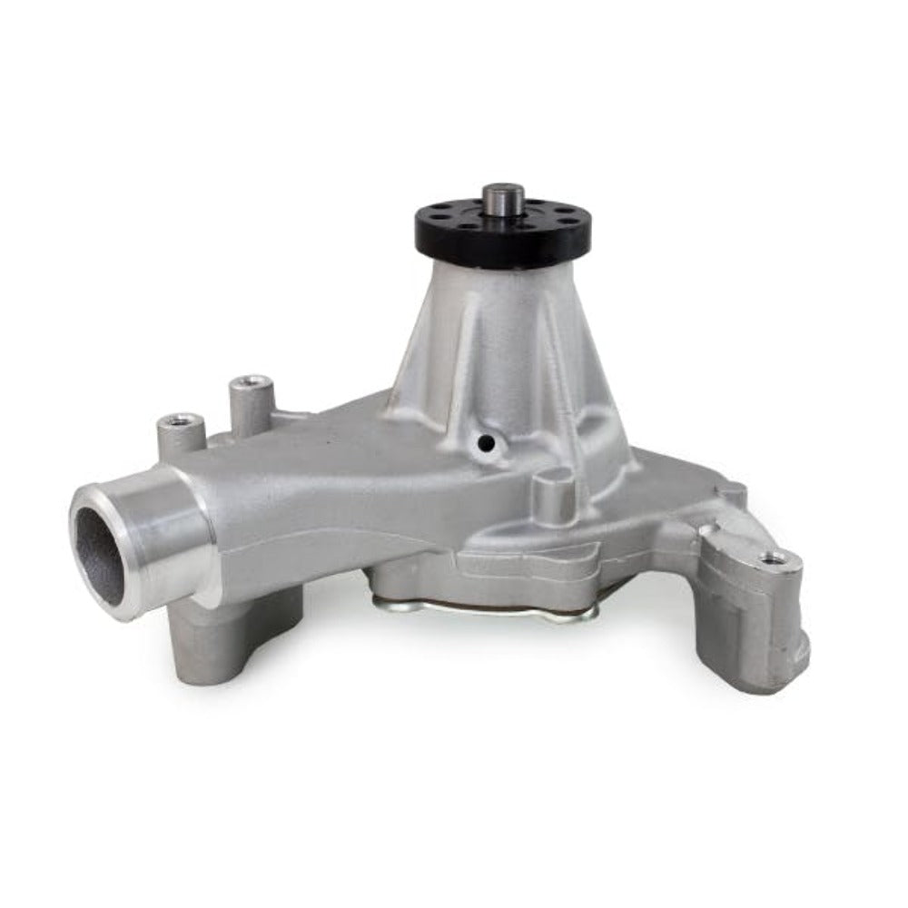 Top Street Performance HC8014 Aluminum Mechanical Water Pump Long Nose, Reverse Rotation, Satin