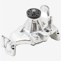 Top Street Performance HC8023BK Aluminum Mechanical Water Pump Short, Reverse Rotation, Black