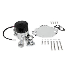 Top Street Performance HC8031C Aluminum Electric Water Pump Include Backplate, Chrome
