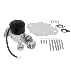 Top Street Performance HC8040C Aluminum Electric Water Pump Include Backplate, Chrome