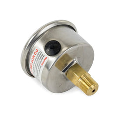 Top Street Performance JM1018 0-100 PSI Liquid Filled Fuel Pressure Gauge, 1/8 NPT, 1.5 inch Diameter