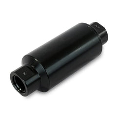 Top Street Performance JM1021BK Aluminum Inline Fuel Filter With 10 Micron Element, ORB-10, Black