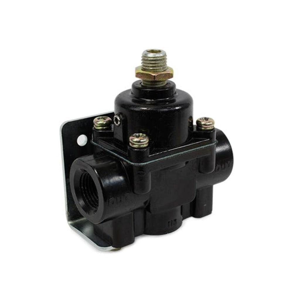 Top Street Performance JM1055BK Aluminum Fuel Pressure Regulator, 1-4 PSI, 3/8 inch NPT, Black