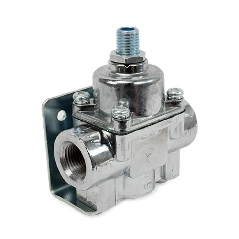Top Street Performance JM1055C Aluminum Fuel Pressure Regulator, 1-4 PSI, 3/8 inch NPT, Black