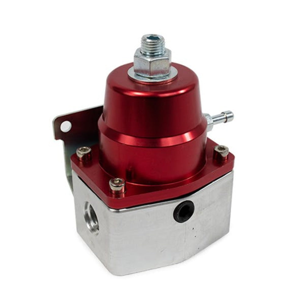Top Street Performance JM1059R EFI Billet Aluminum Fuel Pressure Bypass Regulator, 40-75 PSI, 3/8 inch NPT, Red