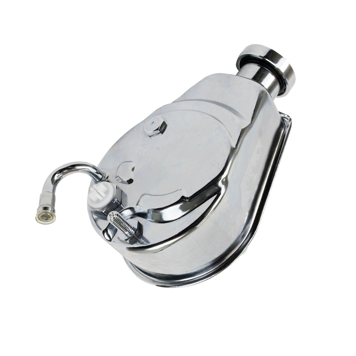 Top Street Performance JM2000C GM Saginaw Power Steering Pump With Billet Aluminum Cap and Dipstick, Chrome