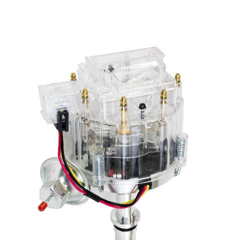 Top Street Performance JM6524CL HEI Distributor - Buick SB 340/350, V8 Engine, 65K Volt Coil, Clear Cap