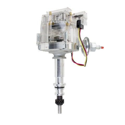 Top Street Performance JM6527CL HEI Distributor - Ford 170/200/250, I6 Engine, 65K Volt Coil, Clear Cap