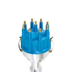 Top Street Performance JM6602BL PRO-Billet Distributor Blue Cap