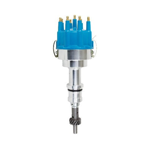 Top Street Performance JM6602BL PRO-Billet Distributor Blue Cap