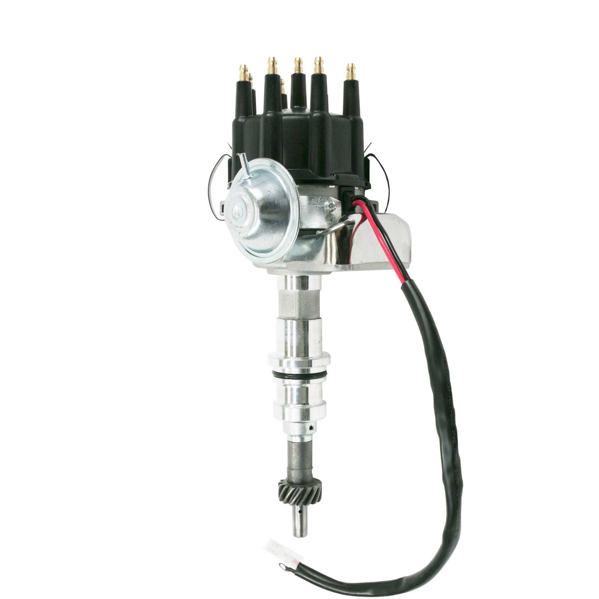 Top Street Performance JM6702BK Ready to Run Distributor Black Cap