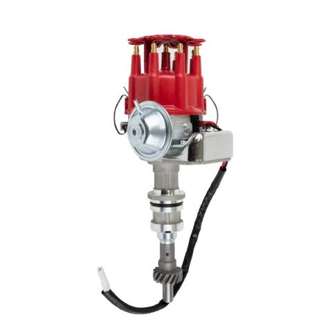 Top Street Performance JM6706R Ready to Run Distributor Red Cap