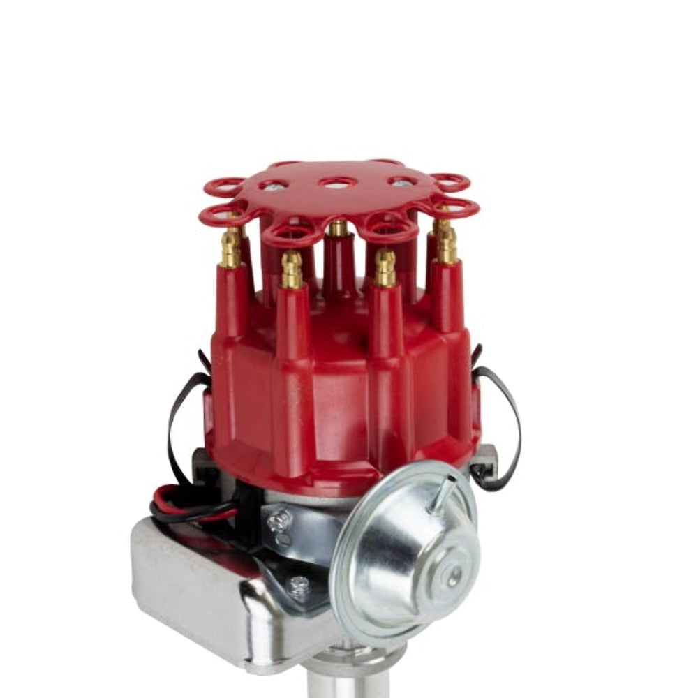 Top Street Performance JM6710R Ready to Run Distributor Red Cap