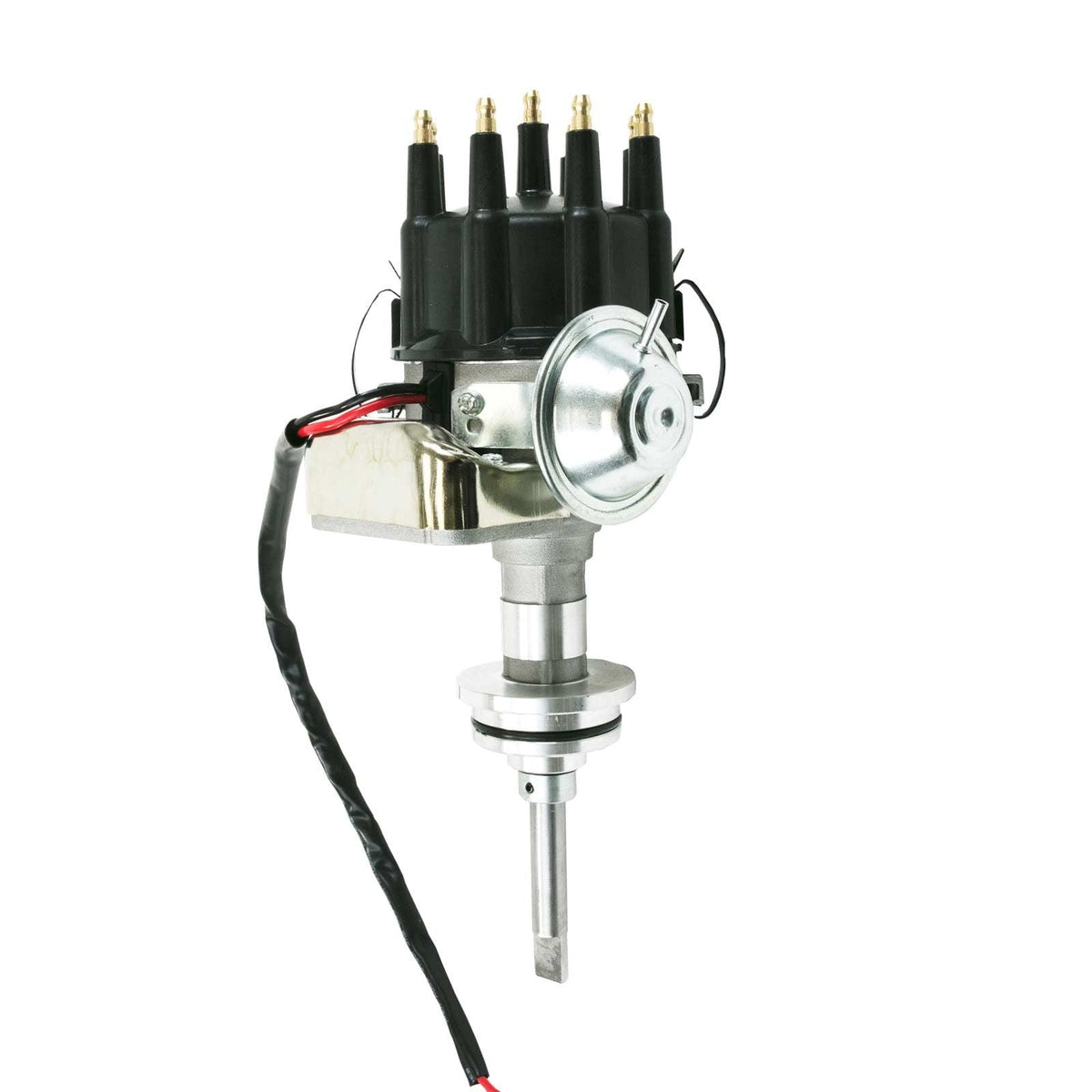 Top Street Performance JM6713BK Ready to Run Distributor Black Cap